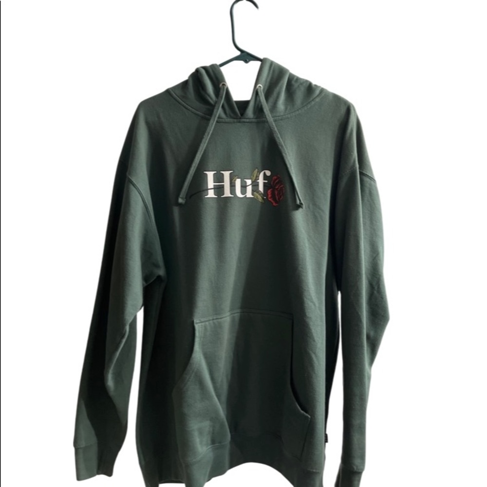 HUF Rose Rainforest Green Hoodie